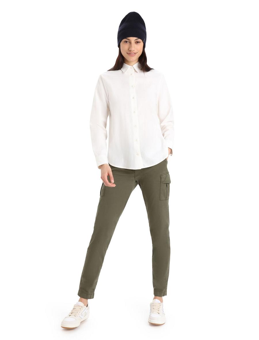 Snow Icebreaker Merino Berlin Shirt Women's Long Sleeve | AU 1640FDNM